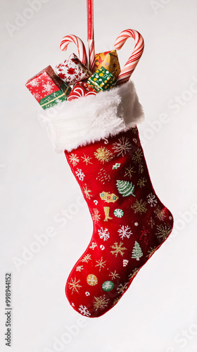 christmas sock with gifts