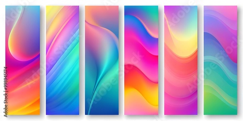 abstract background with rainbow