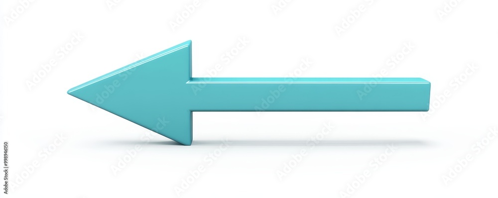 3D Rendered Turquoise Left Arrow, 3D Design, Arrow Icon, Arrow, Icon 3D Rendered Turquoise Left Arrow, 3D Design, Arrow Icon, Arrow, Icon