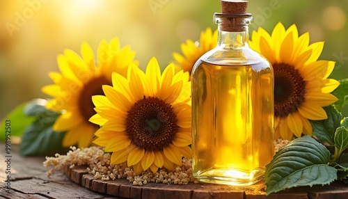 Sunflower Oil with Sunflowers.