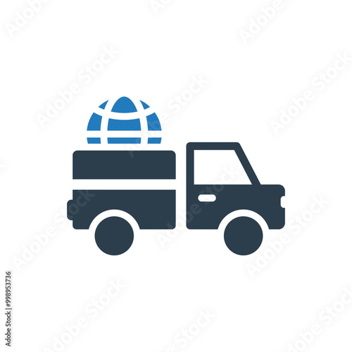 Globe transportation icon