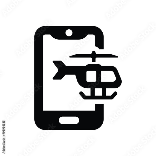 Mobile flight tracking icon