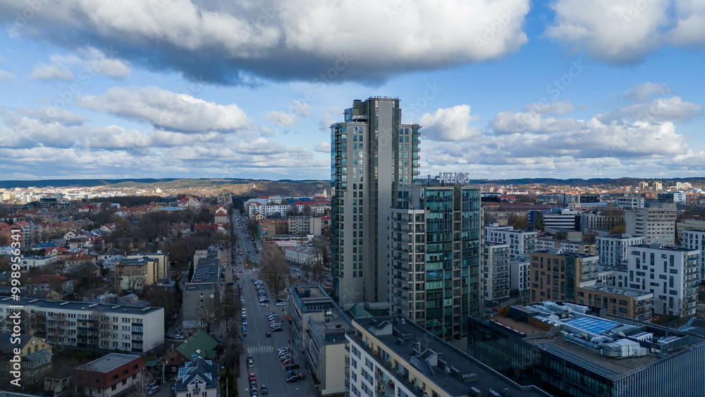 Obraz premium Aerial View of a Modern Urban Landscape