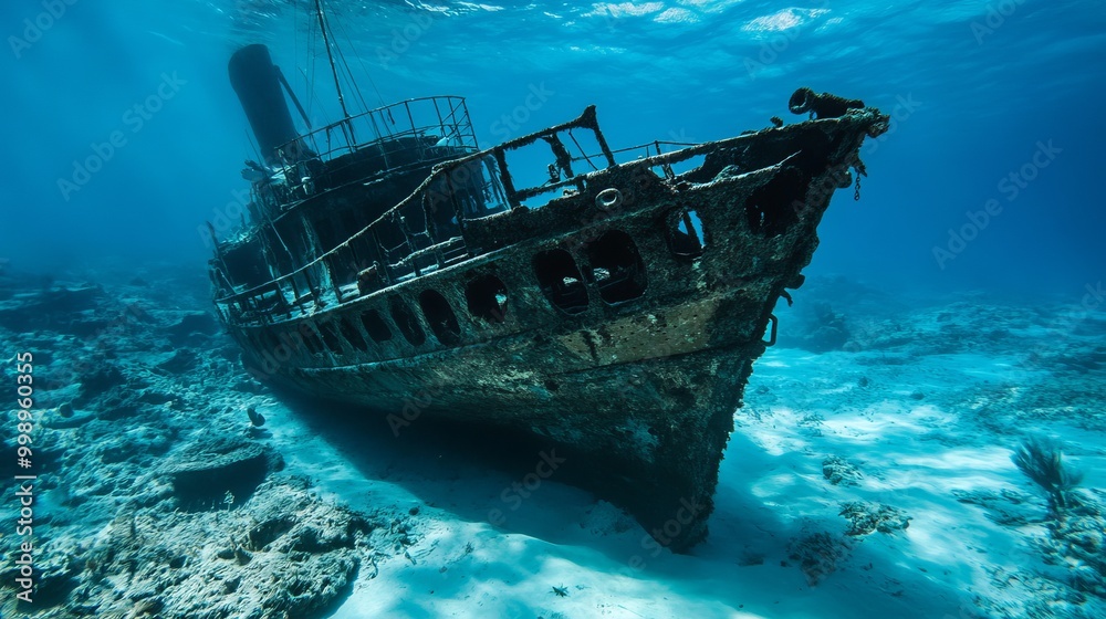 A Journey Beneath the Waves: Discovering the Vibrant Treasures and Mysteries of a Sunken Ship at the Bottom of the Ocean A Journey Beneath the Waves: Discovering the Vibrant Treasures and Mysteries of a Sunken Ship at the Bottom of the Ocean