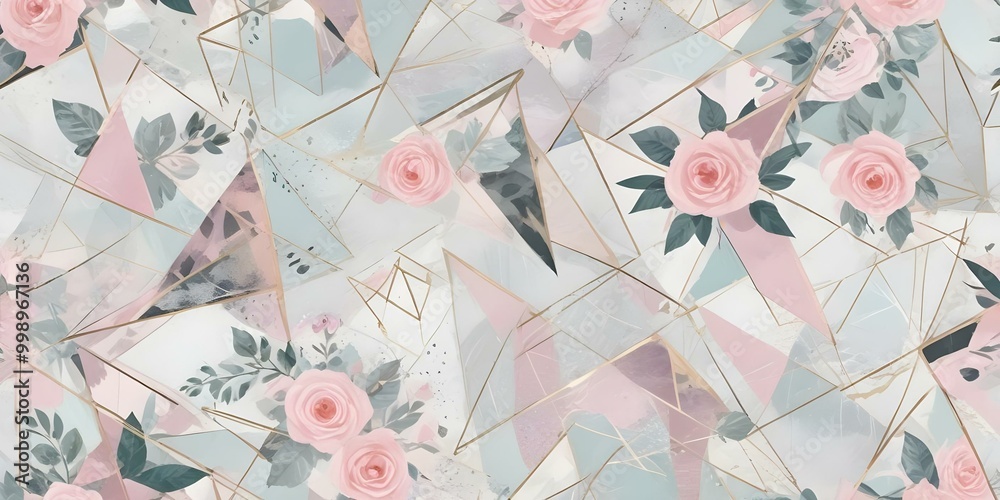 Fototapeta premium digital painting A seamless pattern