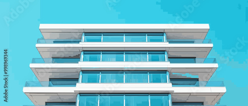 Minimalist Geometric Building Facade with Clean Lines