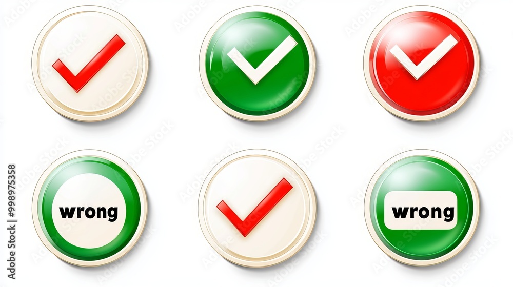 This set includes check mark icons for different purposes. There are check boxes with green check marks for This set includes check mark icons for different purposes. There are check boxes with green check marks for