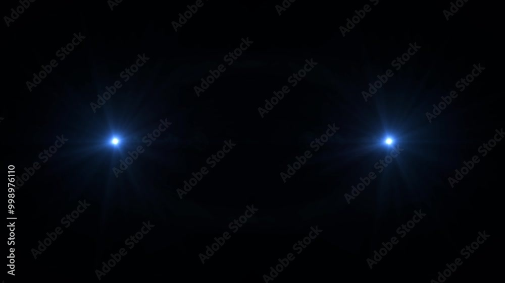 Light effects black screen overlay blue, green, purple and red lights effects animation