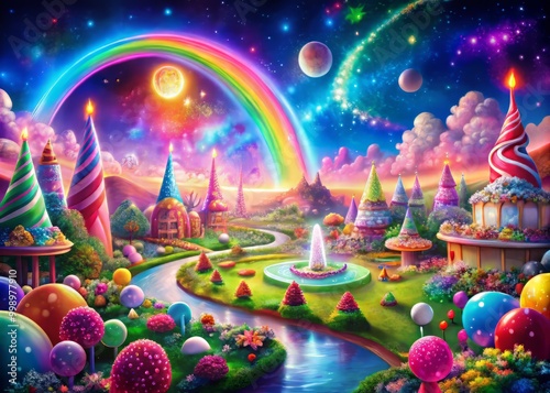 scene with rainbow