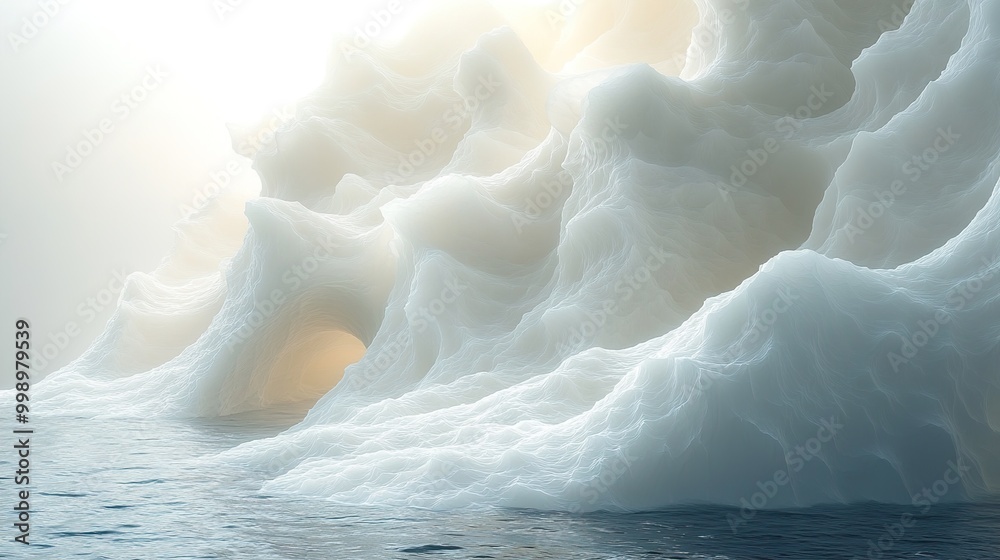 Iceberg in the Ocean: A Serene Landscape Iceberg in the Ocean: A Serene Landscape