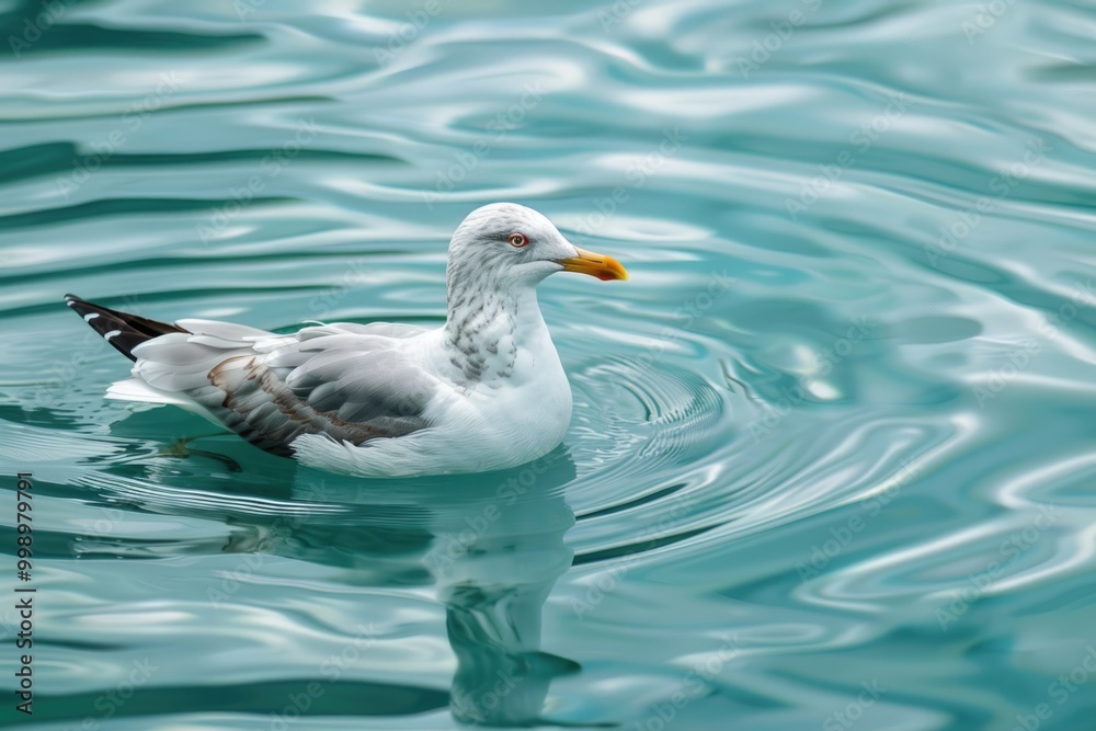 seagull on the water seagull on the water