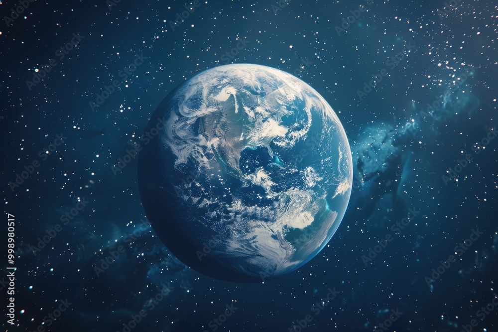 Fototapeta premium earth and moon