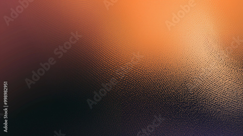 Dark noisy grainy poster background, orange black abstract glowing shape, header cover backdrop design noise texture banner, power point background