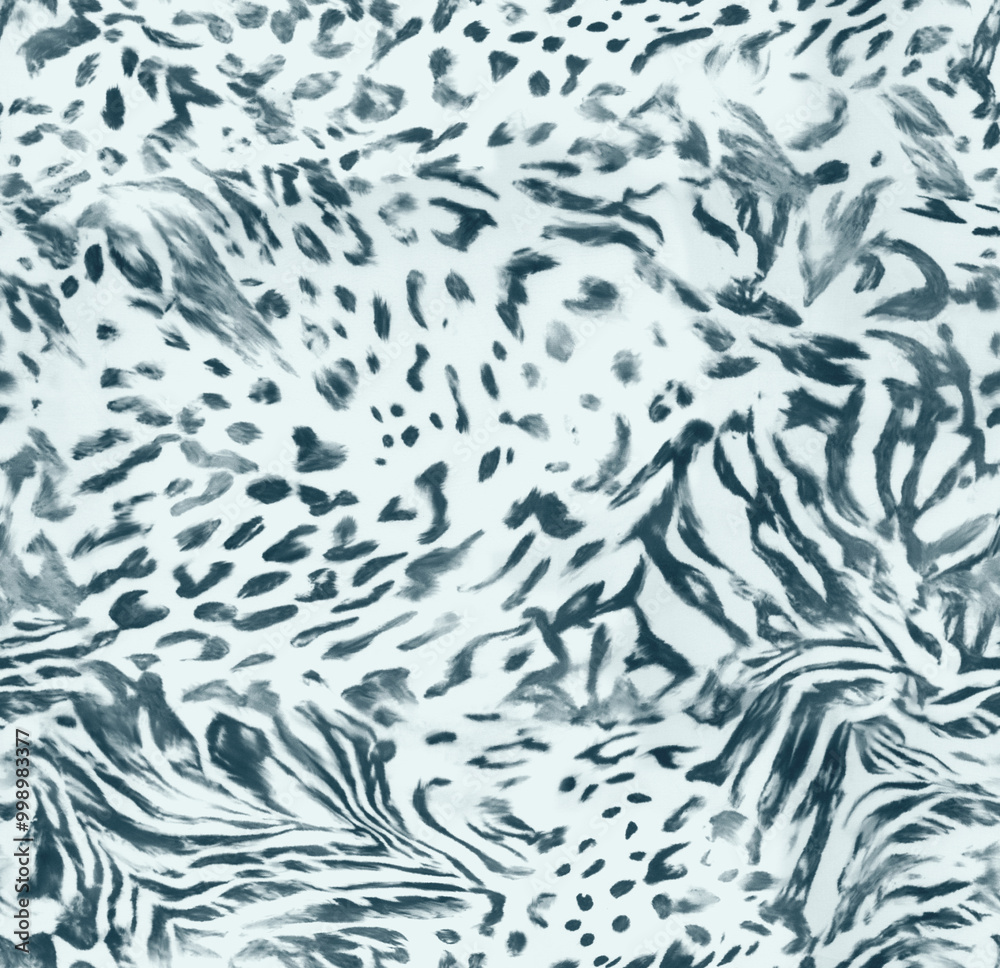 Seamless hand drawn leopard pattern, detail
Seamless hand drawn leopard pattern, detail