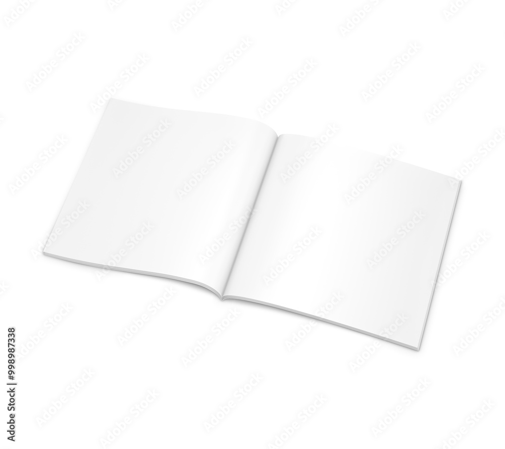 An image of a Square Brochure isolated on a white background An image of a Square Brochure isolated on a white background