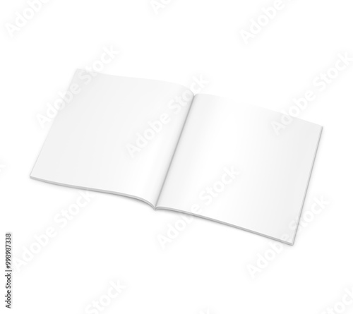 An image of a Square Brochure isolated on a white background