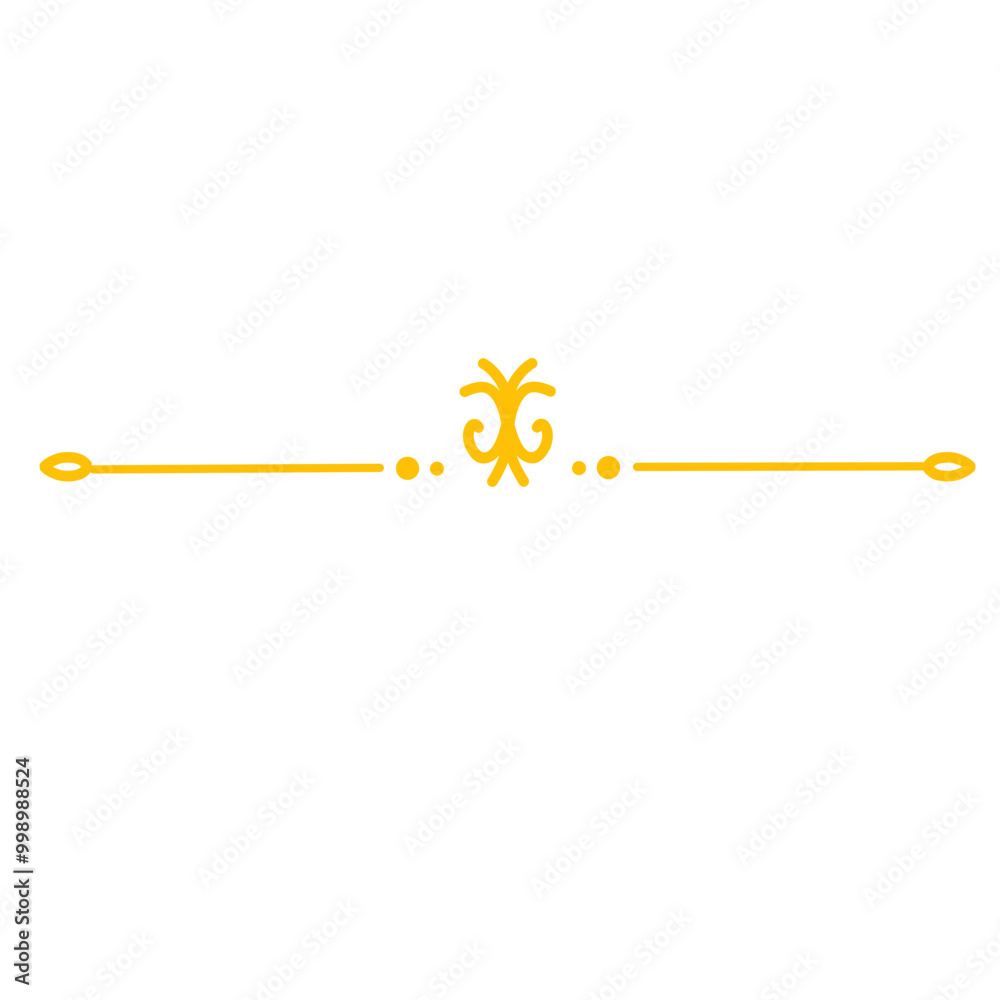 Gold Text Divider Ornament Gold Text Divider Ornament