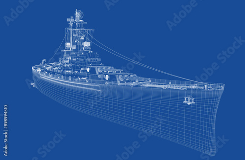 Blueprint USS Battleship
