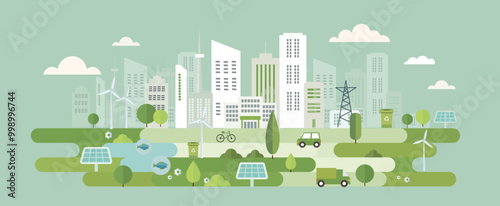 Green City stock illustration