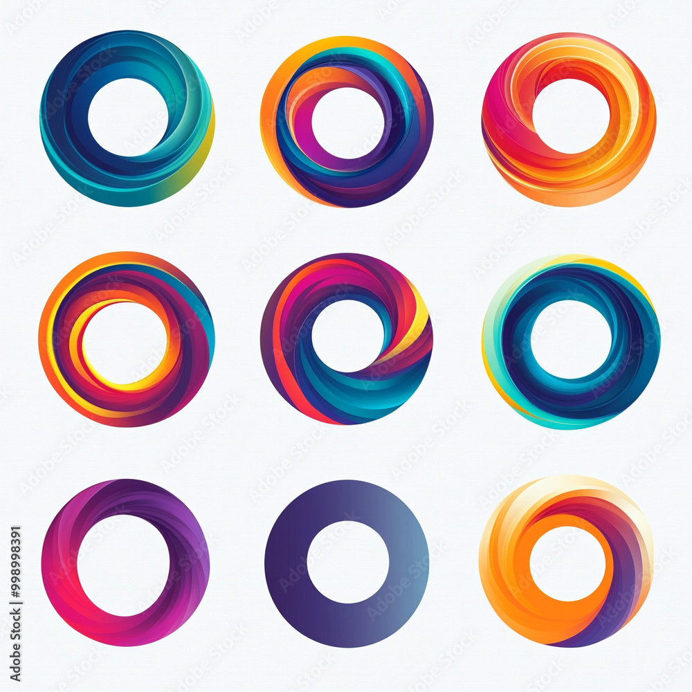 Free vector gradient circular economy graphics Free vector gradient circular economy graphics