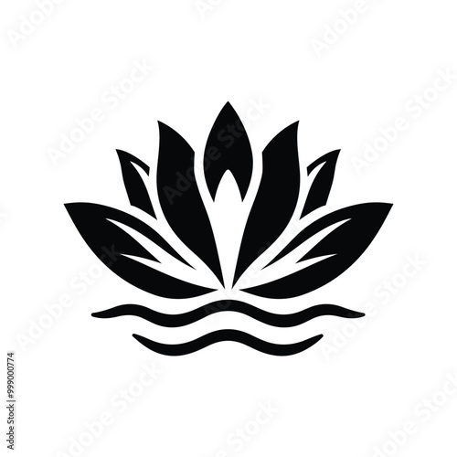 Graceful Bloom Lily Silhouette