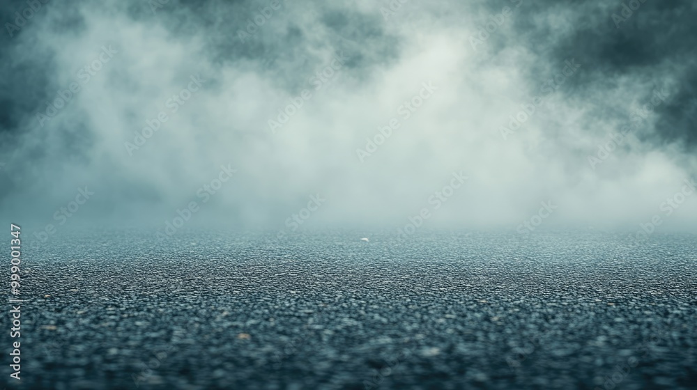 Blurred Smoke and Fog on Asphalt Background Blurred Smoke and Fog on Asphalt Background