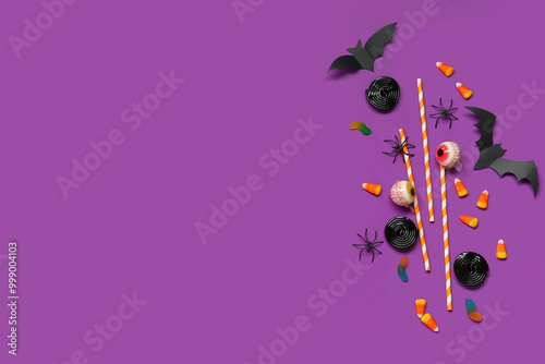 Halloween composition with ...