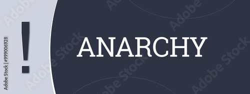 Fotografi Anarchy. A blue banner illustration with white text.
