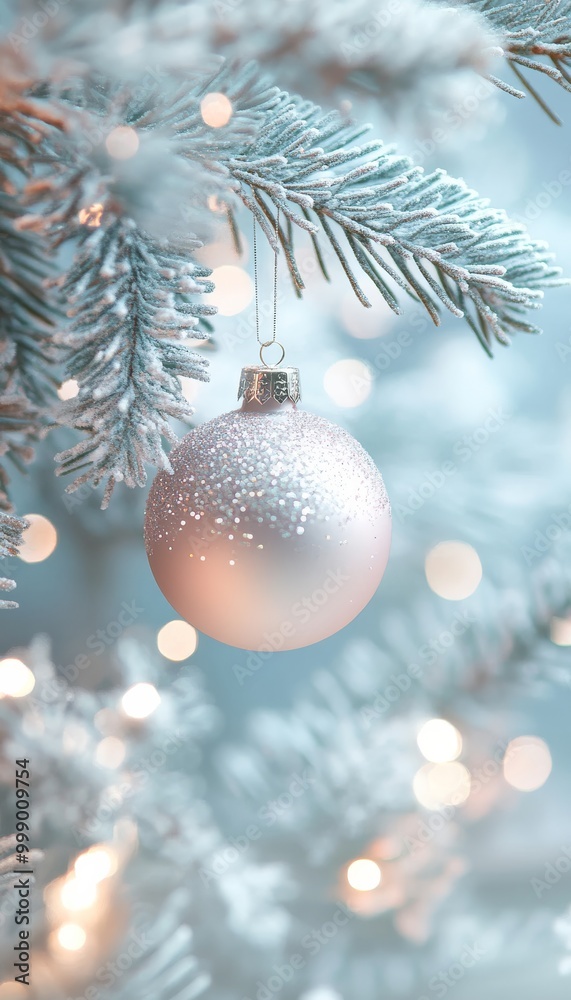 Pastel Christmas Holiday Greeting Design Mockup