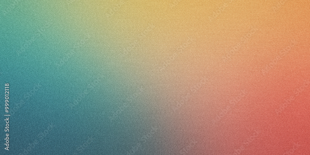 Grainy gradient background in red, blue and yellow colors. Noise texture. abstract red blue yellow gradient. background design. colorful background with space for design
