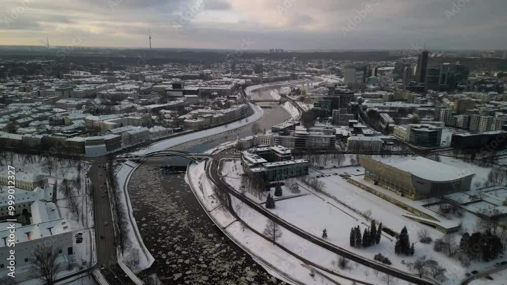Vilnius panorama from drone Vilnius panorama from drone