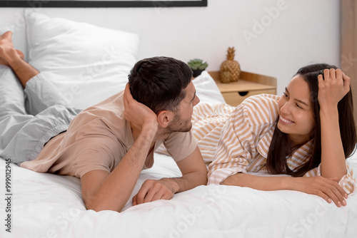 Happy young couple relaxing...