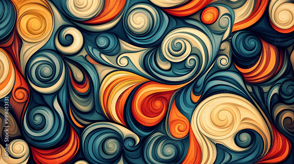 Colorful, swirling, abstract background. Colorful, swirling, abstract background.