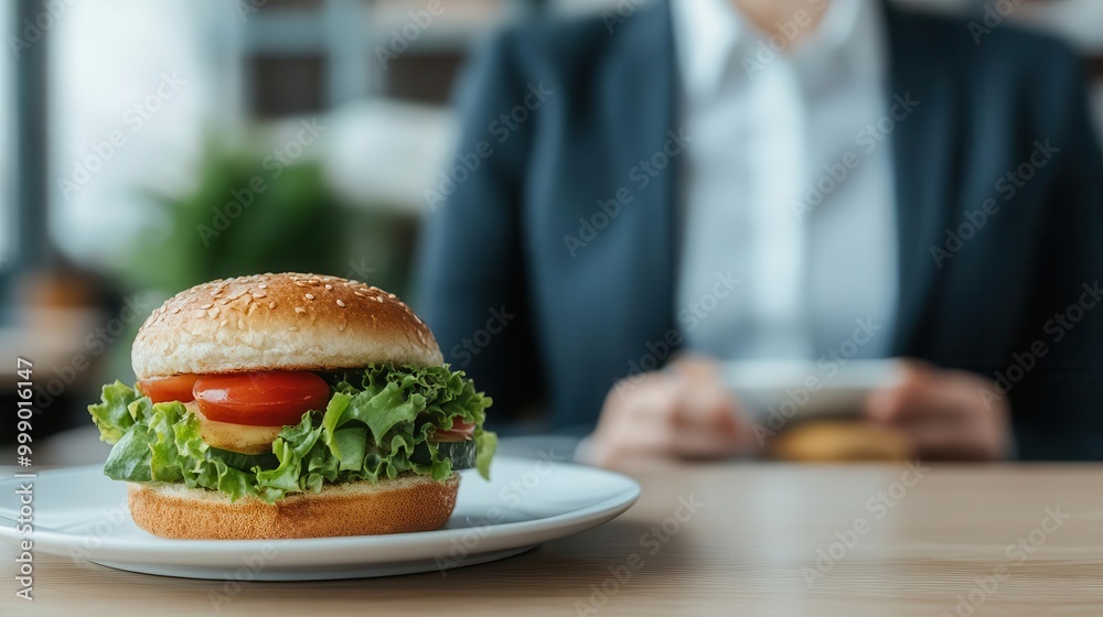 A business traveler enjoying a quiet breakfast in the hotel restaurant before a day of meetings close up Fueling up for a busy day realistic Composite Restaurant backdrop A business traveler enjoying a quiet breakfast in the hotel restaurant before a day of meetings close up Fueling up for a busy day realistic Composite Restaurant backdrop