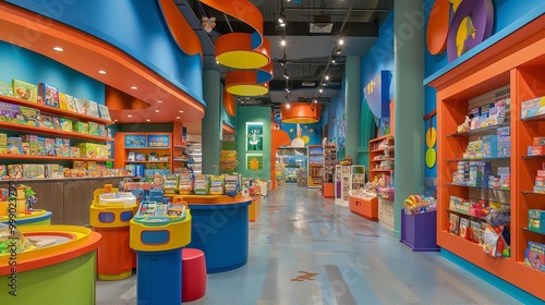 Wallpaper Mural children's toy store with colorful displays Torontodigital.ca