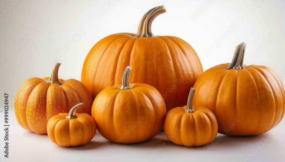pumpkins on a white background 19 pumpkins on a white background 19