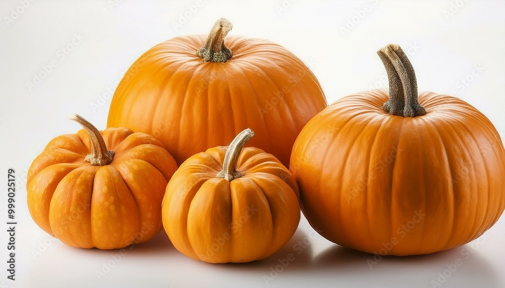 pumpkins on a white background 9