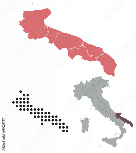 Set maps of Appulia province