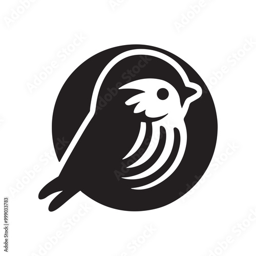 Blue Tit Silhouette Vector Graphics – Great for T-Shirts and Prints