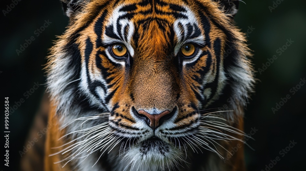Artistic Lynx Portrait with Striking Features Artistic Lynx Portrait with Striking Features