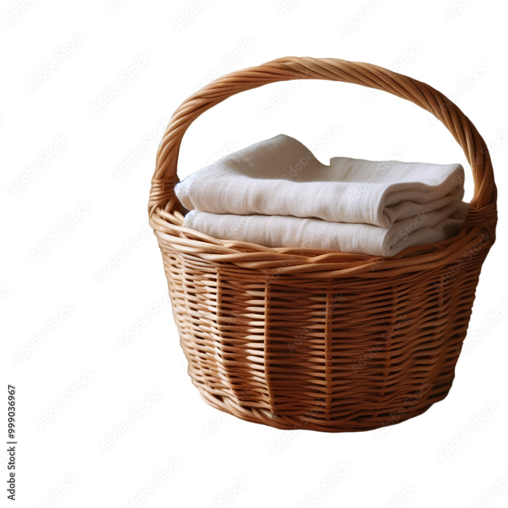 a basket with towels in it
a basket with towels in it