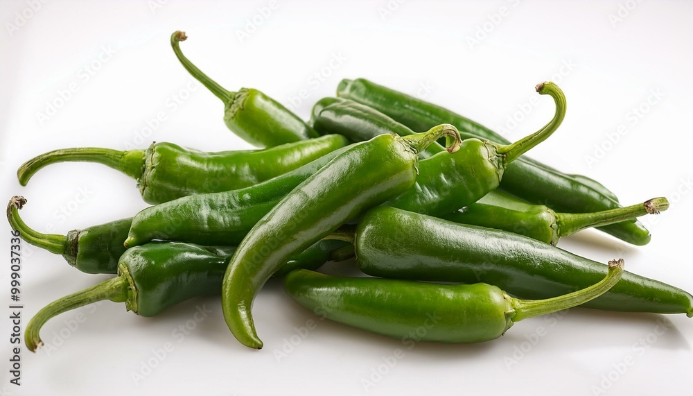 fresh chilaca chili on white background 3 fresh chilaca chili on white background 3