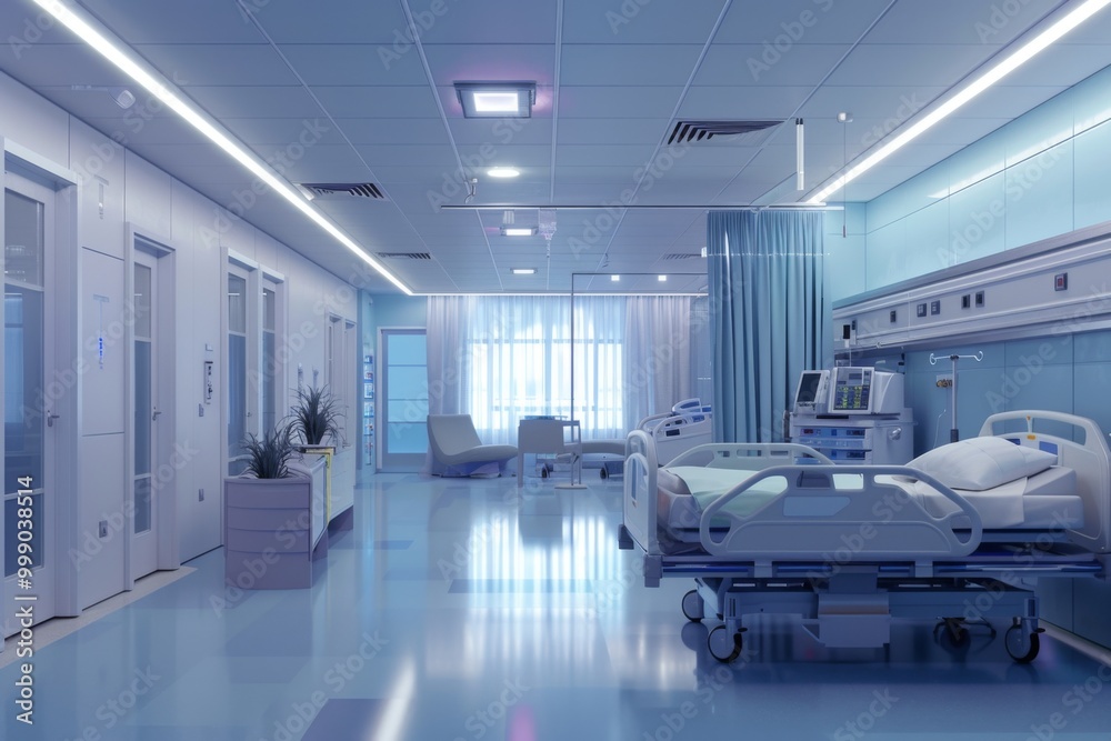 Interior of a empty modern hospital Interior of a empty modern hospital