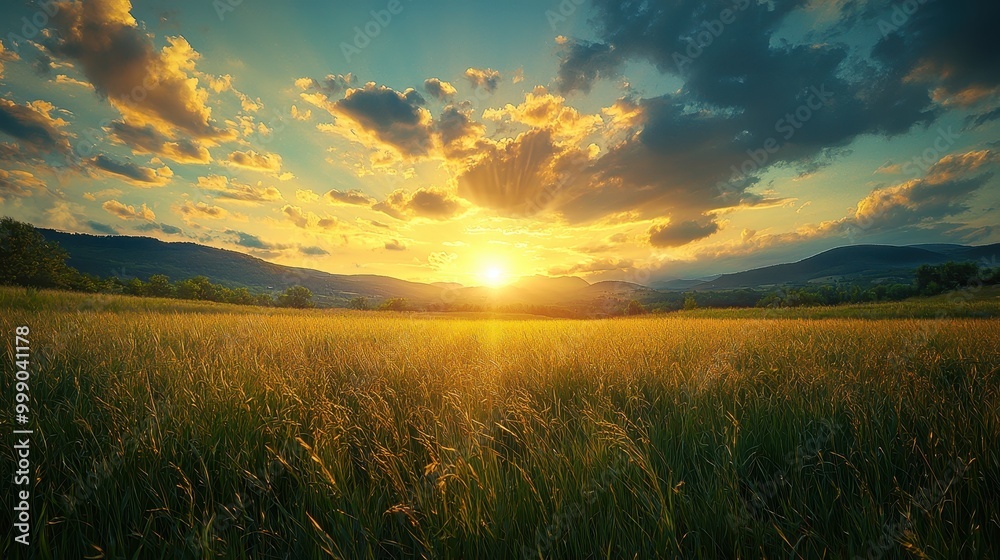 Serene Lynx Landscape at Sunset with Vibrant Sky Serene Lynx Landscape at Sunset with Vibrant Sky