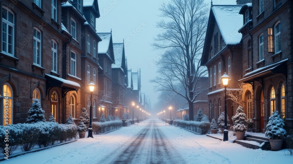 Generative AI, a snowy street with a church in the background and a light pole in the foreground with a clock tower in the distance, winter, a matte painting, heidelberg school
Generative AI, a snowy street with a church in the background and a light pole in the foreground with a clock tower in the distance, winter, a matte painting, heidelberg school