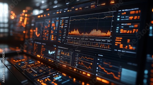 Make this title 200 characters
Business data dashboard analysis by ingenious computer software . investment application display business sales and profit on the computer screen and advise marketing.