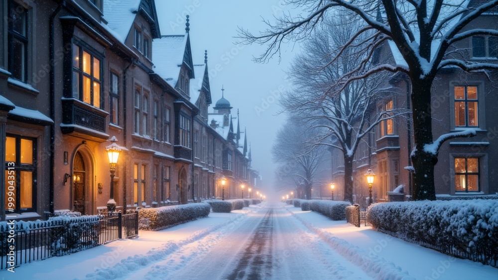 Generative AI, a snowy street with a church in the background and a light pole in the foreground with a clock tower in the distance, winter, a matte painting, heidelberg school
Generative AI, a snowy street with a church in the background and a light pole in the foreground with a clock tower in the distance, winter, a matte painting, heidelberg school