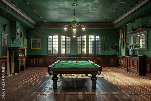 snooker club AI generative photo