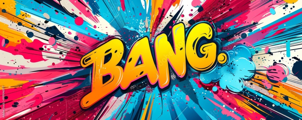 Fun pop art background featuring Fun pop art background featuring
