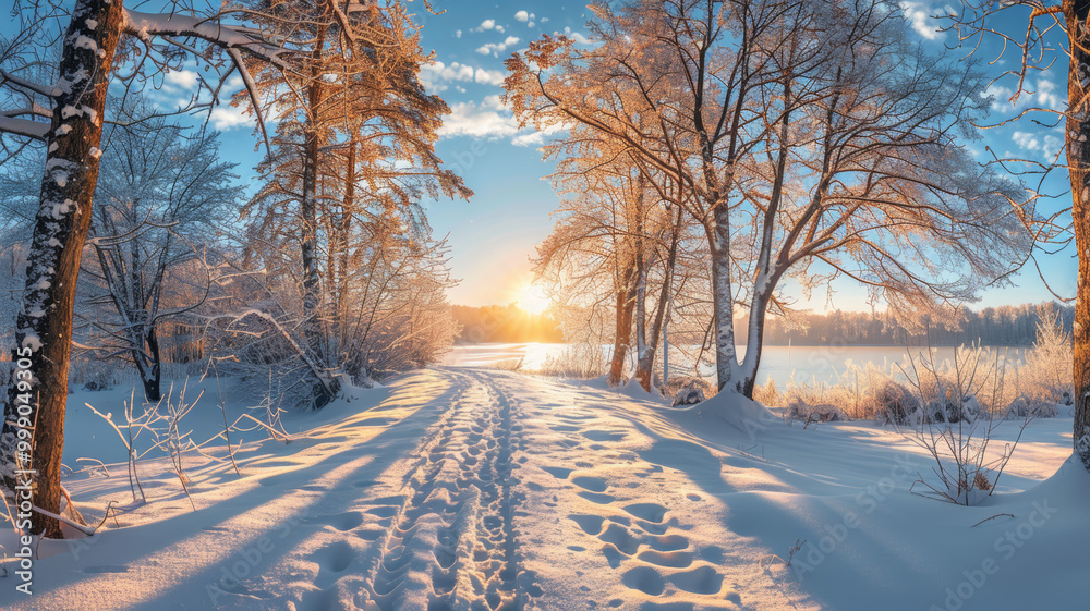 Obraz premium gorgeous_nature_winter_scene